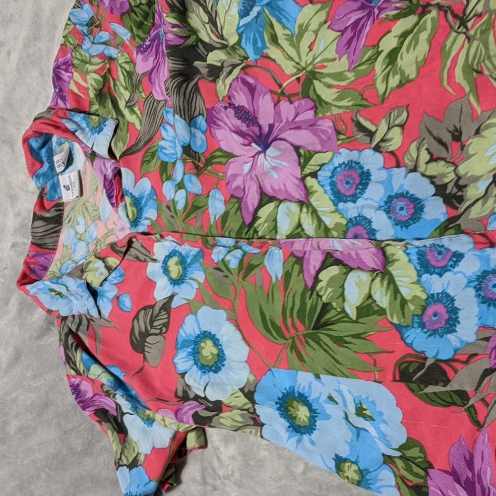 Camp shirt by Caribbean Joe, button up, 55% silk